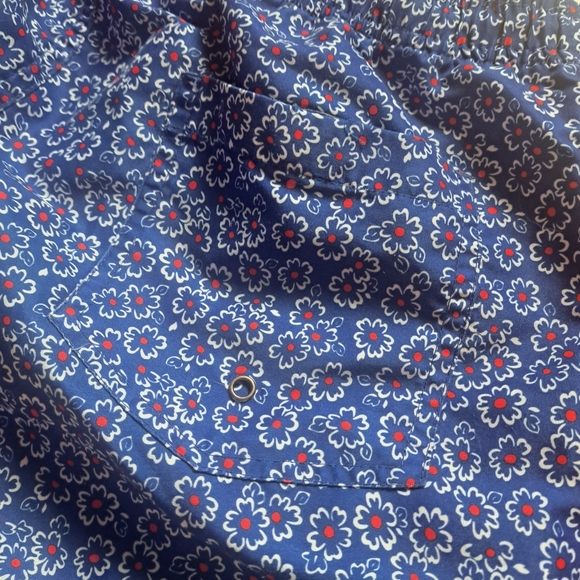 2/$25 Blue Floral Soul of London Swim Trunks Shorts beach summer unisex - Picture 6 of 8